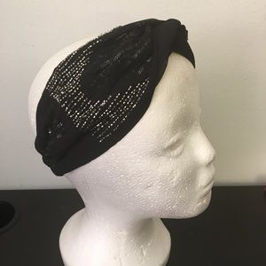 Fancy Beaded Knot Headband OS